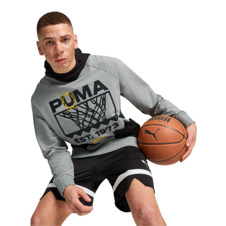 Puma Basketball Winning Shot Hoodie Fleece "Medium Gray"