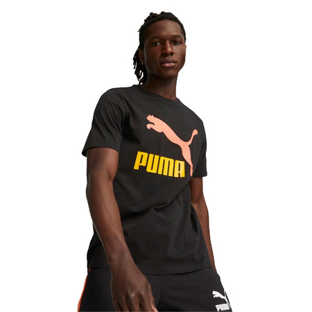 Puma Classics Logo Tee "Black-Hot heat"