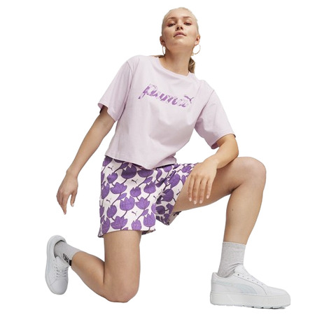 Puma ESS+ BLOSSOM 5" AOP Shorts TR "Grape Mist"