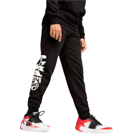 Puma Junior Basketball Blueprint Pants Fleece "Black"