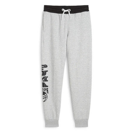 Puma Junior Basketball Blueprint Pants Fleece "Light Gray"