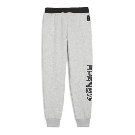 Puma Junior Basketball Blueprint Pants Fleece "Light Gray"