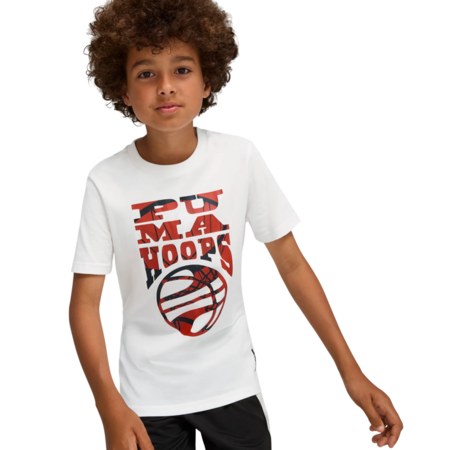 Puma Junior Basketball Blueprint Tee "White"