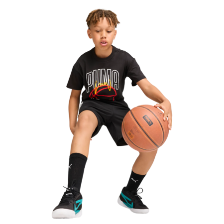 Puma Junior Basketball Winning Shot Tee "Black"