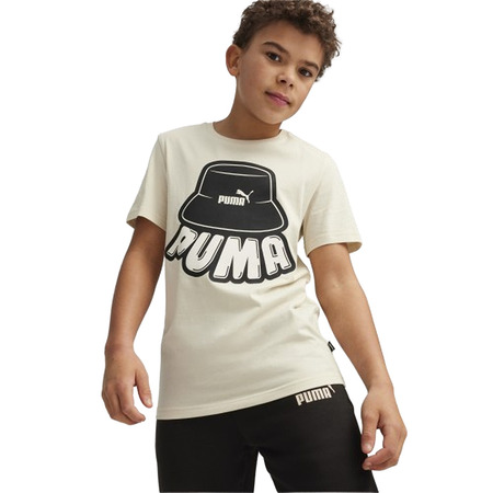 Puma Junior ESS+ MID 90s Graphic Tee B "Alpine Snow"