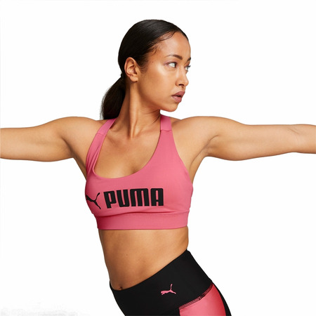 Puma Mid Impact Puma Fit Bra (sunset pink)