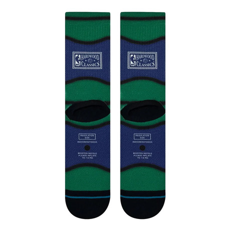 Stance Casual NBA Dallas Mavericks Mini Ball Hardwood Classic Poly Crew Socks