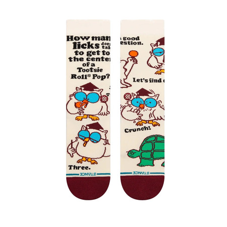 Stance Casual Tootsie Roll Pops Mr. Owl Crew Sock