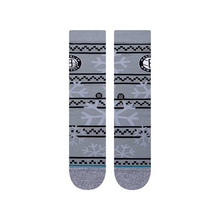 Stance NBA Brooklyn Nets Frosted 2 Crew Socks "Gray"