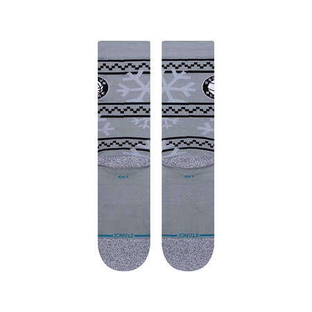 Stance NBA Brooklyn Nets Frosted 2 Crew Socks "Gray"