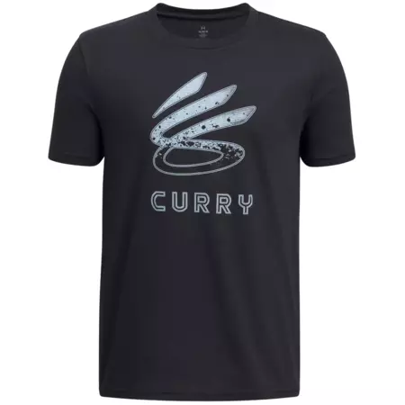 UA Boys' Curry Logo Tee "Black"