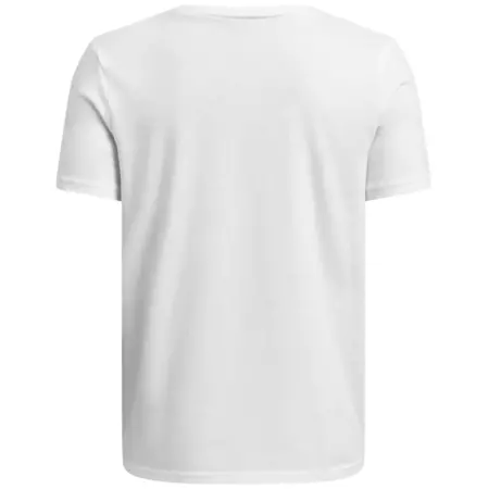 UA Boys' Curry Logo Tee "White"