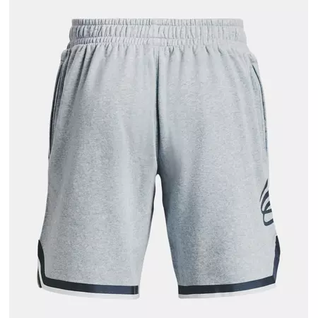 UA Curry Curry Fleece 9" Short "Harbor Blue FH-Gray"