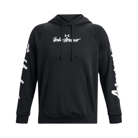 UA Men's Rival Fleece Graphic Hoodie "Black"