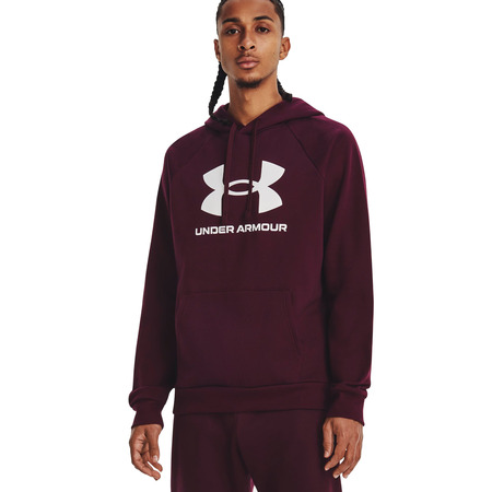 UA Men's Rival Fleece Logo Hoodie "Dark Maroon"