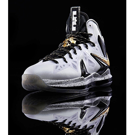 Lebron X P.S. Elite+ "Goldhome" (100/white/gold/black)