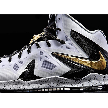 Lebron X P.S. Elite+ "Goldhome" (100/white/gold/black)