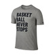 Nike Camiseta "Basketball Never Stops" (063/gris/negro)