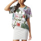 Adidas Originals Boyfriend Trefoil Floral Tee (grey/multicolor)