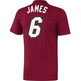 Camiseta Gametime Lebron James (rojo/blanco)