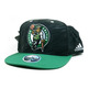 Gorra Flatbrim Boston Celtics Bordada (negro/verde/blanco)