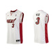 Adidas Camiseta Réplica Wade Miami Heat (blanco/rojo/negro)