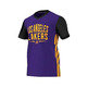 Adidas Camiseta NBA Los Angeles Lakers Summer Run (purpura/negro/amarillo)