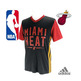 Adidas Camiseta NBA Miami Heat Summer Run (negro/granate/amarillo)