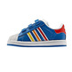 Adidas Crianças Superstar 2 CMF Inf (azulcéu/vermelho/lar/ama)