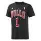 Adidas Game Time Rose Bulls Tee (preto/vermelho)