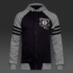 Adidas Washed Baseball Jacket Brooklyn Nets(Black/Grey))