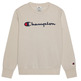 Champion Embroidered Big Logo Crewneck Sweatshirt "Beige"