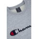 Champion Embroidered Big Logo Crewneck Sweatshirt "Light Grey"