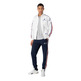 Champion Retro Basketball Nylon Full Zip Sweatshirt "White-Red"