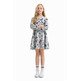 Desigual Girls Dress Drawings Hearts