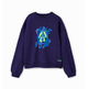 Desigual Junior Oversize Peace Sweatshirt "Blue"