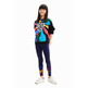 Desigual Girls Multicolour Message Sweatshirt "Black"