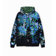 Desigual Oversize Floral Hoodie "Royal"