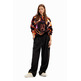 Desigual Oversize Mickey Mouse Sweatshirt "Black-Orange"