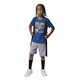 Jordan Infants JDB Court Air Tee Short Mesh Set "Cemen Grey-True Blue"