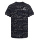 Jordan Kids Air JDB Clear Lane AOP Logo T-shirt "Black"