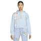 Jordan Women's Fleece Allover Printed Hoodie "Celestine Blue"