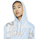 Jordan Women's Fleece Allover Printed Hoodie "Celestine Blue"