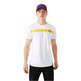 New Era Los Angeles Lakers Team Logo Stripe Tee "White"