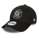 New Era NBA Brooklyn Nets Infill Black 9FORTY Adjustable Cap