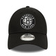 New Era NBA Brooklyn Nets Infill Black 9FORTY Adjustable Cap