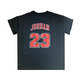 New Era NBA Chicago Bulls Logo Script Mesh Oversize Tee "Black"