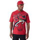 New Era NBA Miami Heat Large Wordmark Oversized T-Shirt