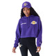 New Era NBA Womens L.A Lakers Team Logo Crop Pullover Hoodie