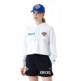 New Era NBA Womens New York Knicks Team Logo Crop Pullover Hoodie